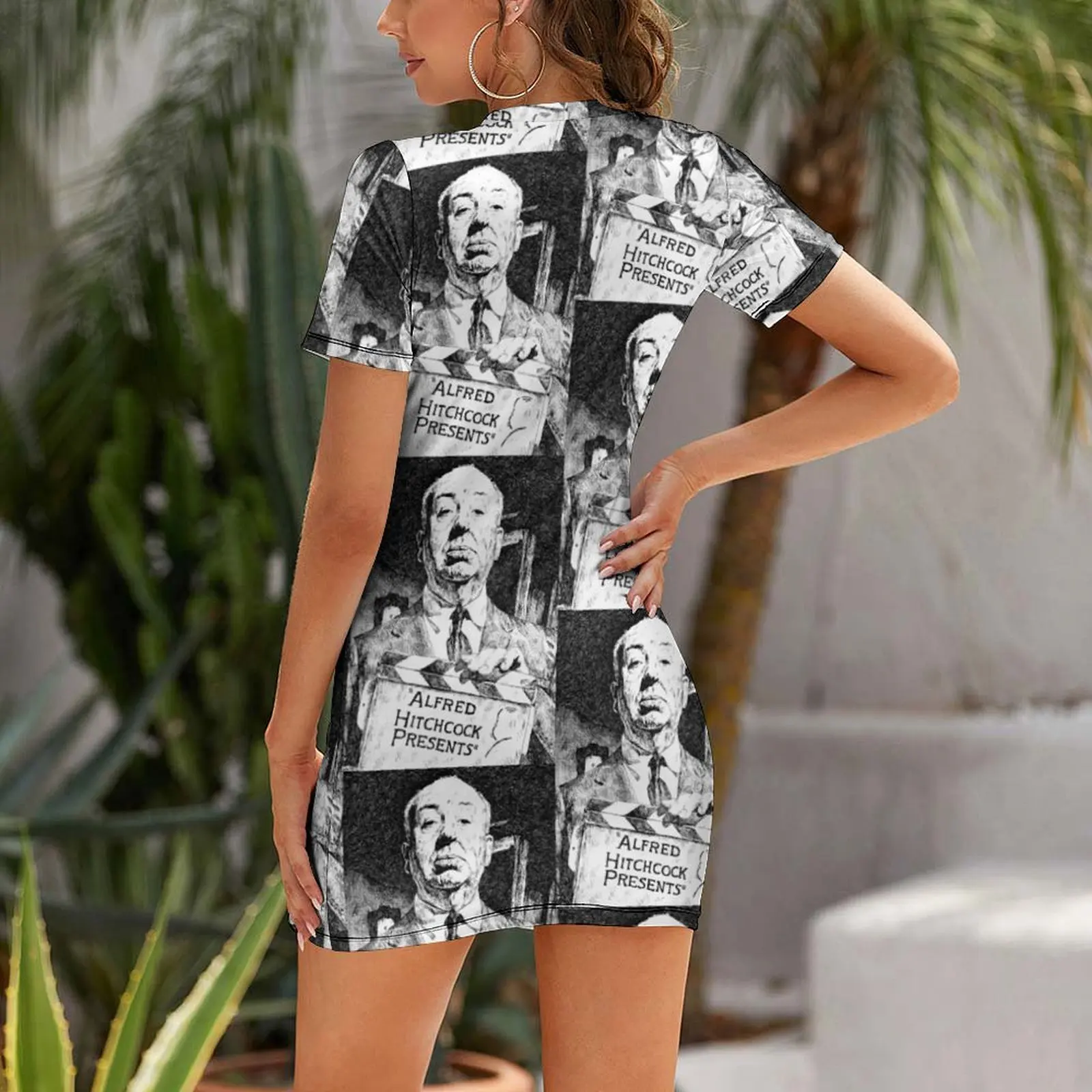 Alfred Hitchcock Presents Short-Sleeved Dress Long dress Prom gown Womens dresses Dress