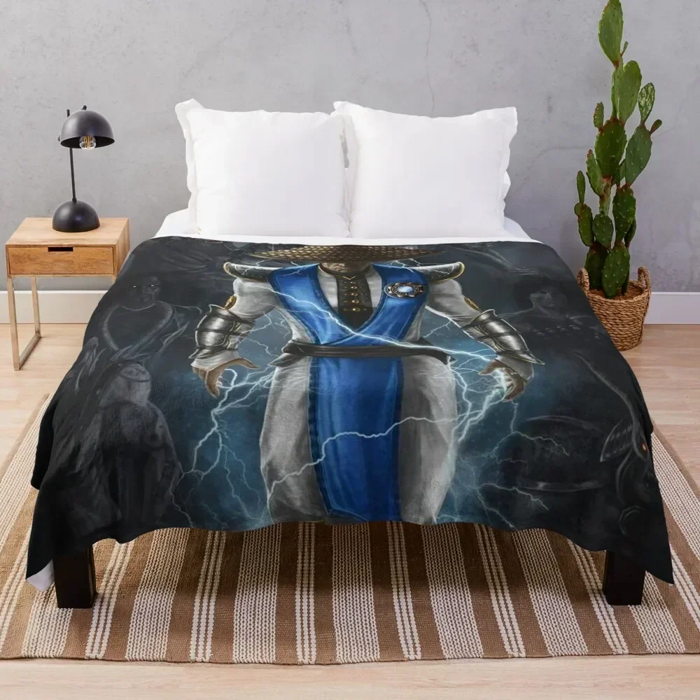 

Raiden Mortal Kombat Throw Blanket Year Round Soft Comfortable Blanket for Home