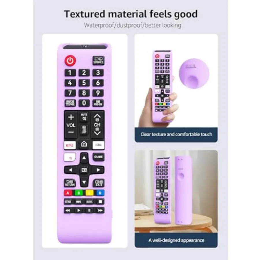 [Pack of 3] Protective Cover for Samsung TV Remote, Silicone Protective Case Compatible with Samsung Smart TV Remote BN59-01301 - view 6
