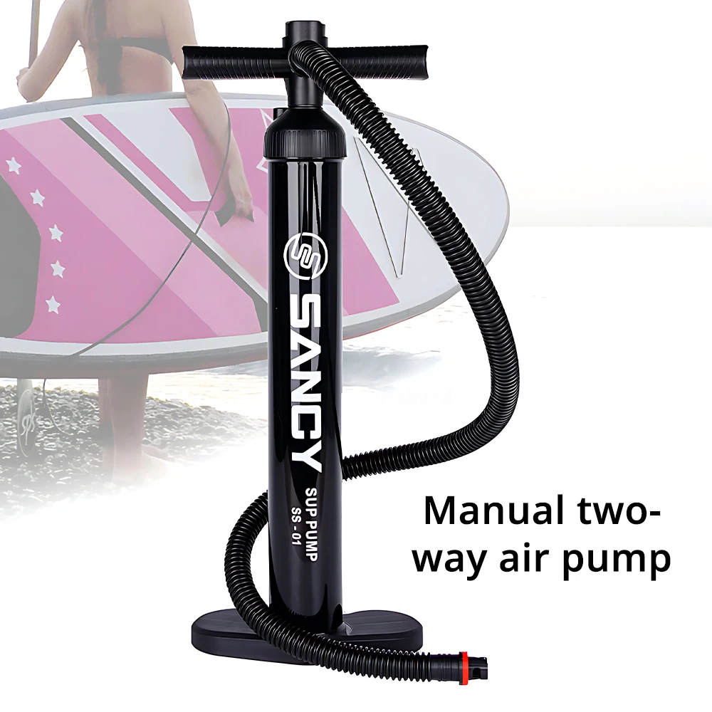 

Портативный ручной двунаправленный насос высокого давления для улицы 0-28PSI с барометром, 2 л, для SUP, каяков, лодок, надувных матрасов для йоги и кроватей