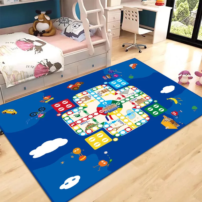 Cartoon Car Traffic Children's Carpet Playroom Baby Crawl Mat Home Decor Living Room Bedroom Floor Mat  Rugs for Bedroom