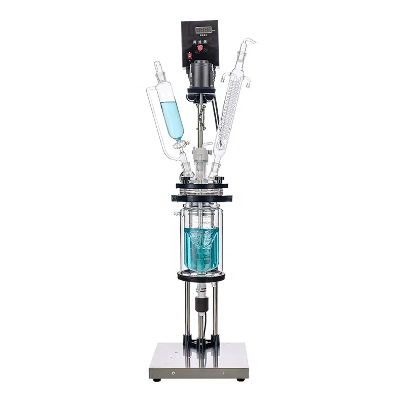 

High Pressure Vacuum Glass Reactor 5l with Vacuum Pump and Circulator