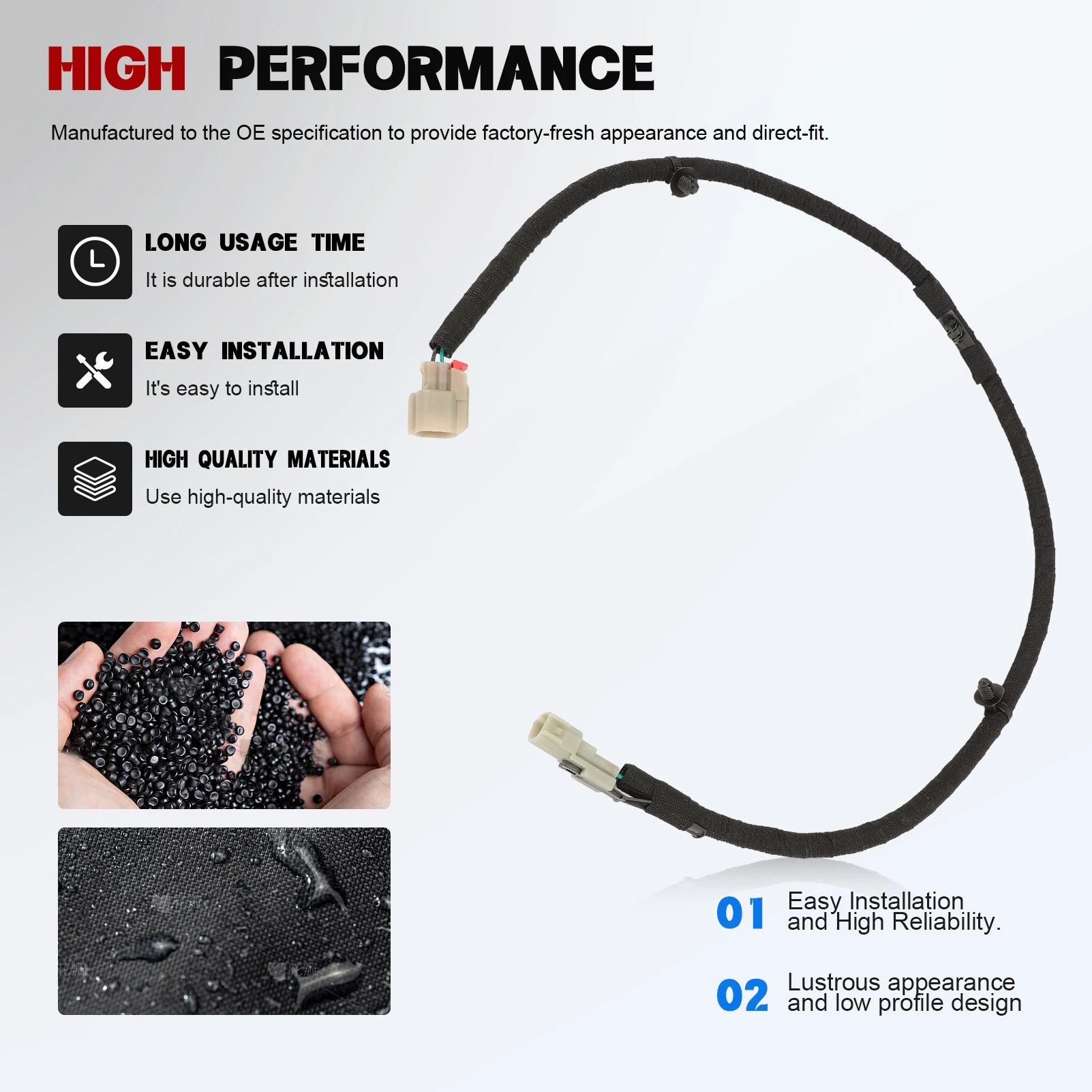 

Жгут проводов освещения кровати, задняя коробка для F150 2021 2022 2023 ML3Z-14A411-D, правая сторона пассажира