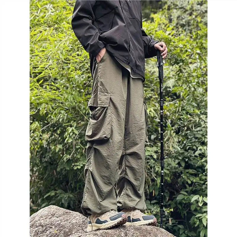 American Trend Charge Pants Men Large Size Outdoor Hiking Speed Dry Snow Mountain Cargo Long Pants Men Pants