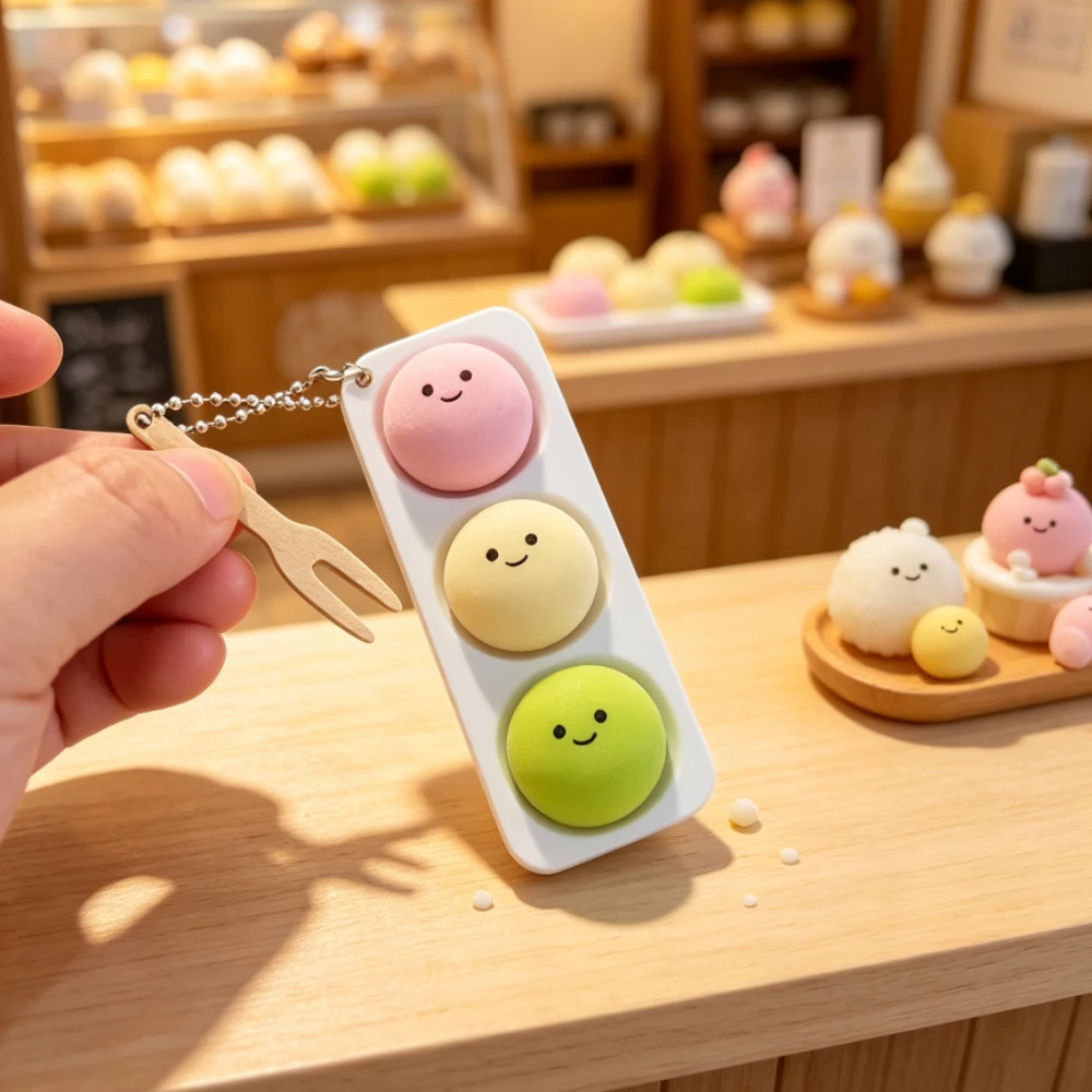 Funny Keycap Keychains Antistress Keyboard Fidgets Clicker Cute Fidget Keycap Keyrings Cute Keychains for Bag Charms 키캡