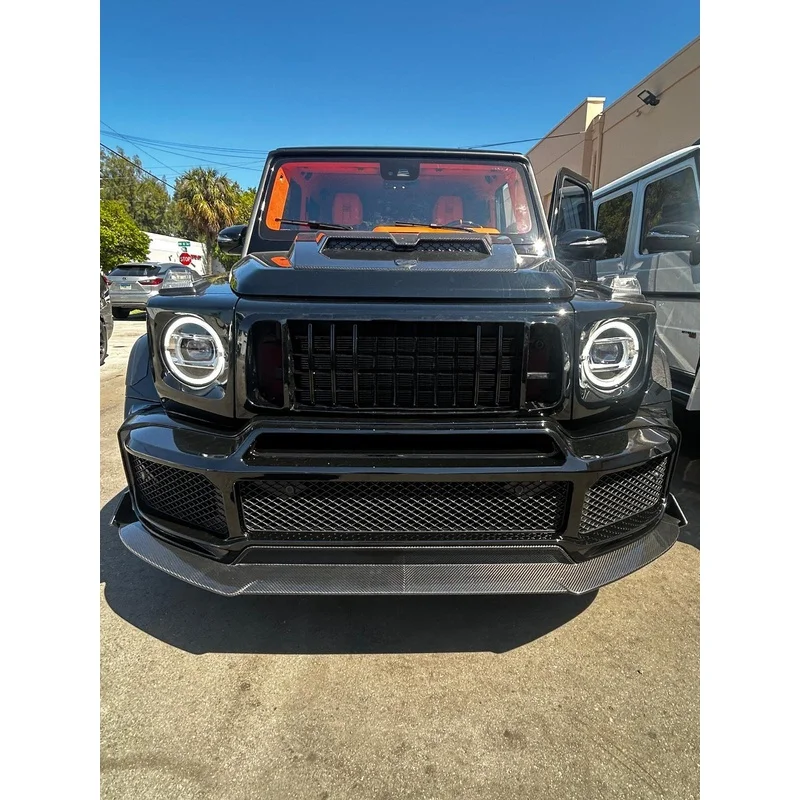 High Quality Rocket B900 Style Dry Carbon Fiber Conversion Body Kit Rear Wing Tuning Parts Fit for W464 G500 G550 Upgrade To G63