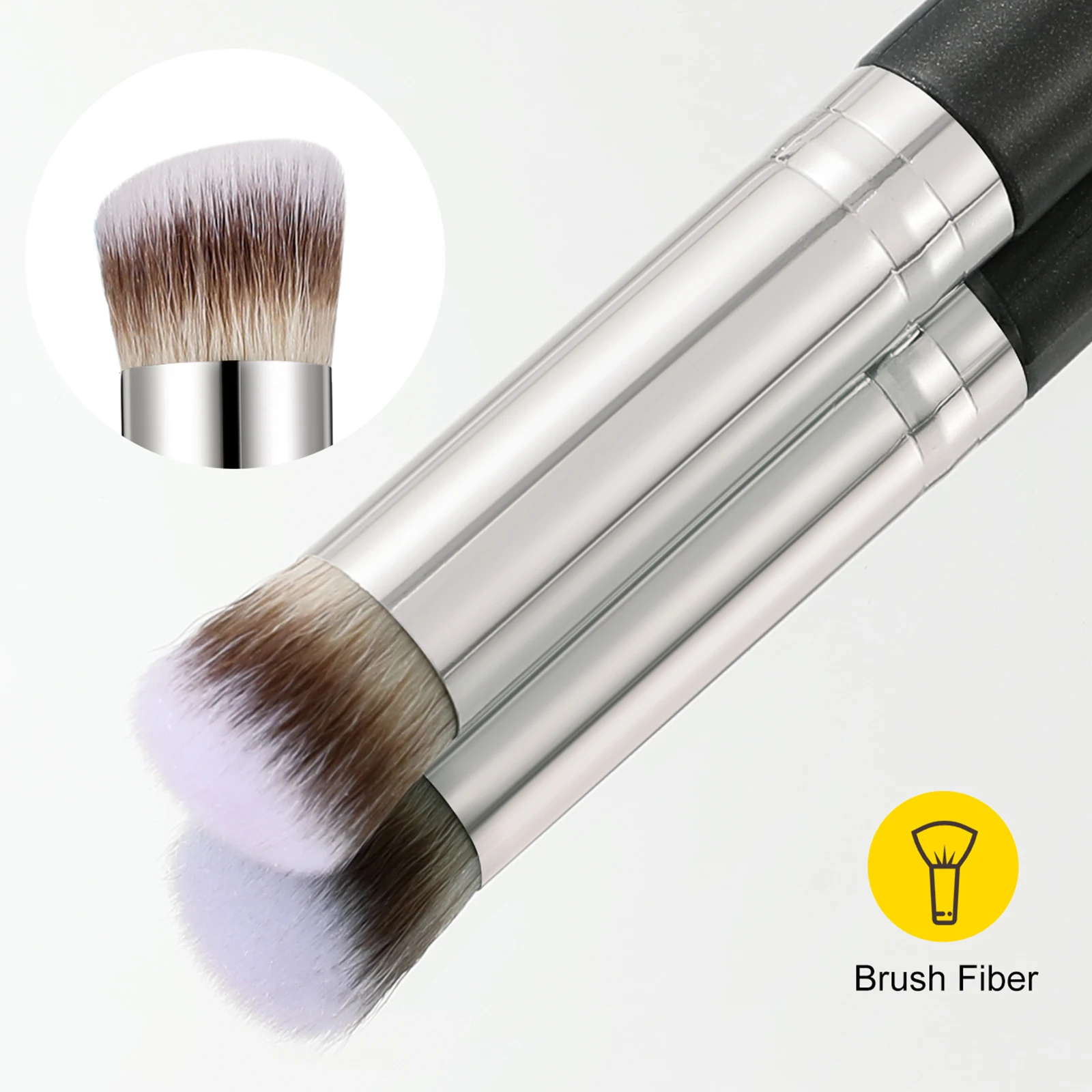 1pc Foundation Concealer Brush Concealer Schuine contourborstels Vlekkeloos onder de ogen Dichte gezichtsmake-upborstel voor het mengen van cosmetica