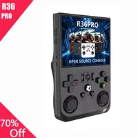 R36PRO Portable Video Game Console, Linux System, 3.5 -inch IPS Screen, Portable Pocket Video Player, 64GB, 128GB