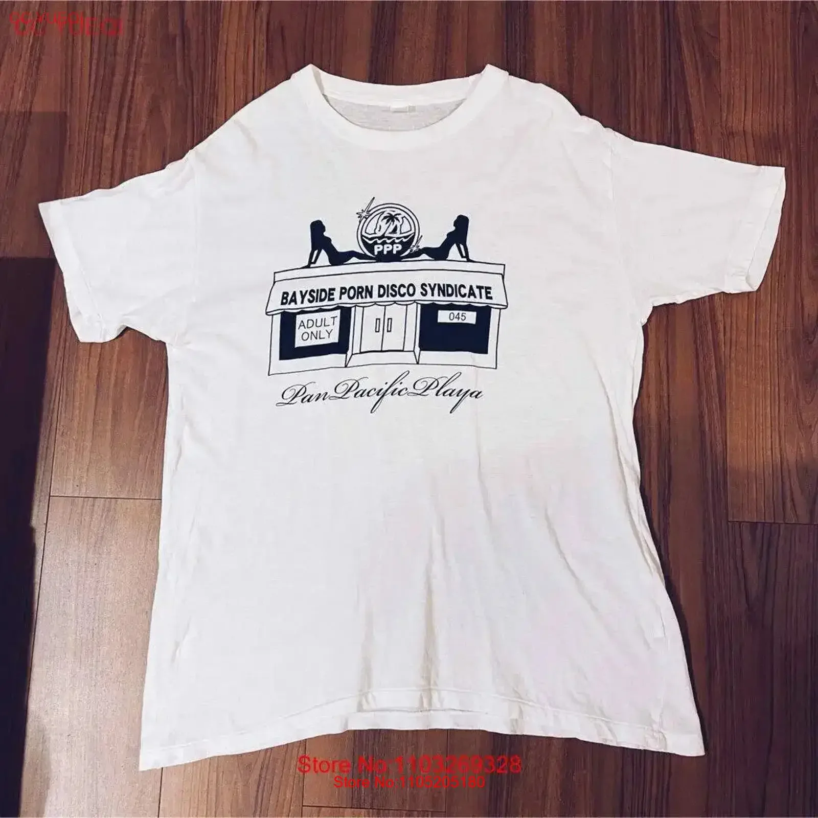 تي شيرت Ppp Pan Pacific Playa تي شيرت عتيق مغسول ومريح وأنيق ومتعدد الاستخدامات ملابس الشارع الشهير جرافيك ناعم أوم