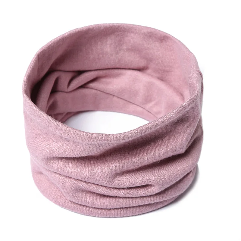 2024 Solid uomo donna fazzoletto da collo in maglia morbida autunno inverno maschera per il viso calda moda elastico collo alto anello sciarpa accessori