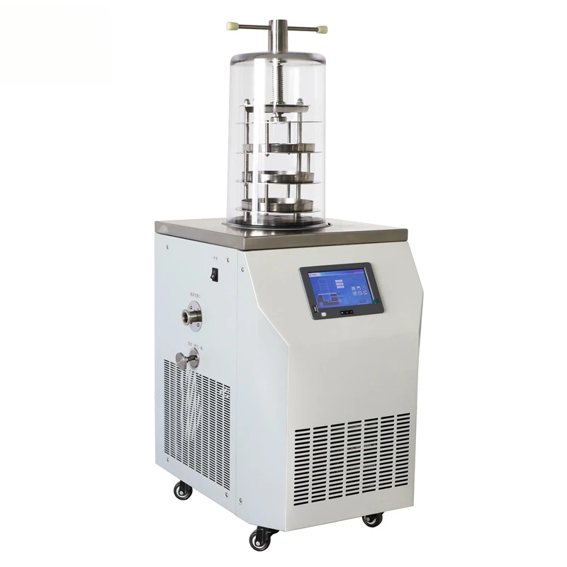 Laboao Vertical Top Press Lab Dryer Lyophilizer 0.12M² Vacuum Freeze Drying Equipment