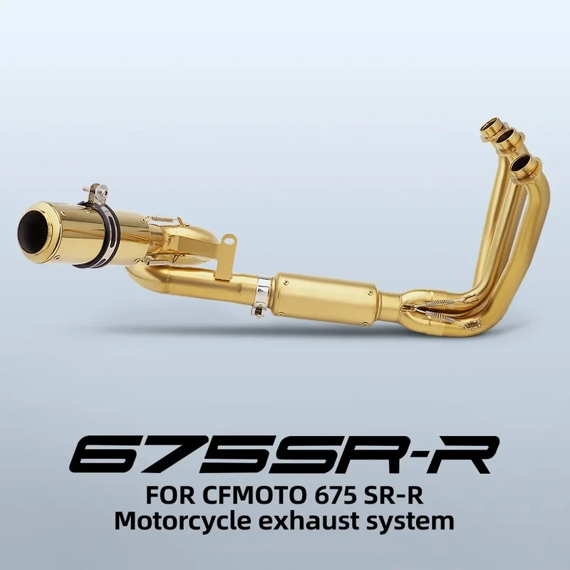 Stainless Steel Full Motorcycle Exhaust System For CFMOTO CF675SR 675SR 675R-R 675 SR-R
