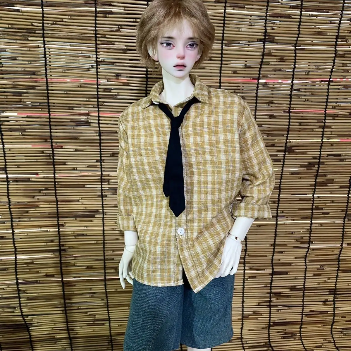 1/4 1/3 인형 옷 세트 45/60/62/65/68/70/72/75cm 남성 BJD 인형 셔츠 청바지 장난감 드레스업 선물 인형 액세서리, 인형 미포함