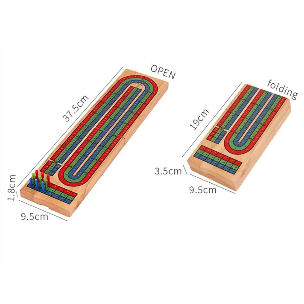 Jogo de tabuleiro cribbage wars de madeira clássico com compartimento de armazenamento embutido conjunto de jogo de tabuleiro cribbage placar