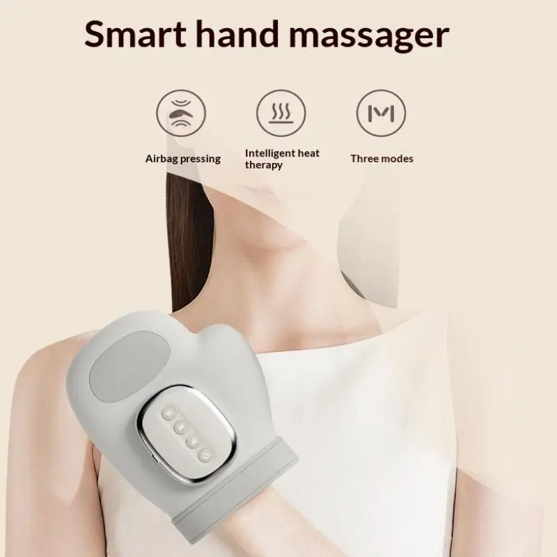 Hand Massager With Airbag Compression Finger Wrist Palm Massage Machine Vibration Glove For Hand Muscle Relax Gift For Men Women