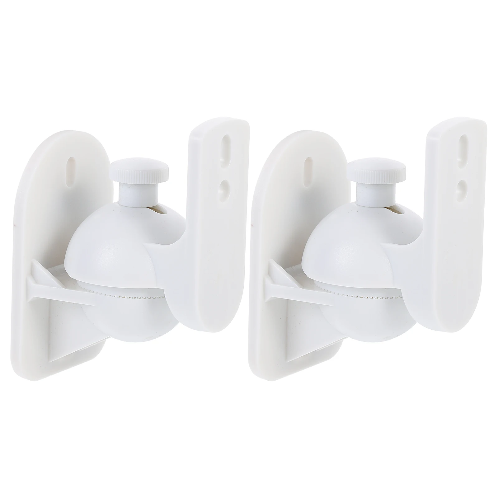 

2 Sets Wall Bracket Abs Audio Stand Mount Brackets Surround Sound Adjustable Swivel Tilt White Speaker Wall Rack Mounts Speaker