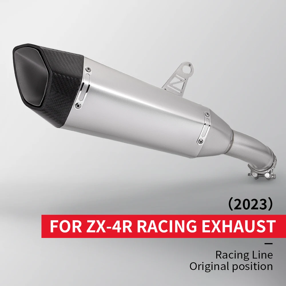 

Motorcycle Racing Performance Exhaust Racing Line Original Location Motorcycle Muffler FOR zx4r zx25r zx4RR zx25RR 2023