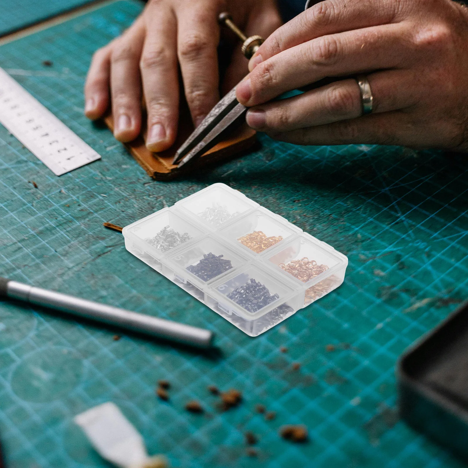 600 قطعة سلك المجوهرات الحرس U شكل النحاس الموضوع حماة ل قلادة سوار صنع الحرفية النحاس Diy بها بنفسك مستلزمات صناعة المجوهرات