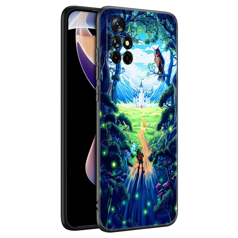 The Legends of Zeldas Black Silicone Phone Case For Xiaomi Redmi Note 9 10 11 12 13 Pro Plus 11S 4G 11T 5G 9S 10S 12S