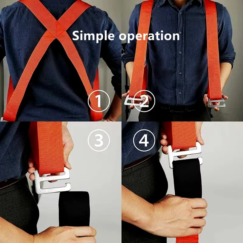 Sangles de manipulation de meubles de 300Kg, sangles de levage permettant d'économiser du travail pour transporter des objets lourds, sangles réutilisables et durables pour le déplacement