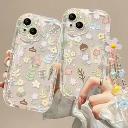 3D Flower Wrist Chain Lanyard Case for Xiaomi POCO X5 X3 X6 Pro X4 NFC F3 F4 X4 GT M3 M4 M6 Pro 5G MI 12 11 Lite 5G NE 12T Cover
