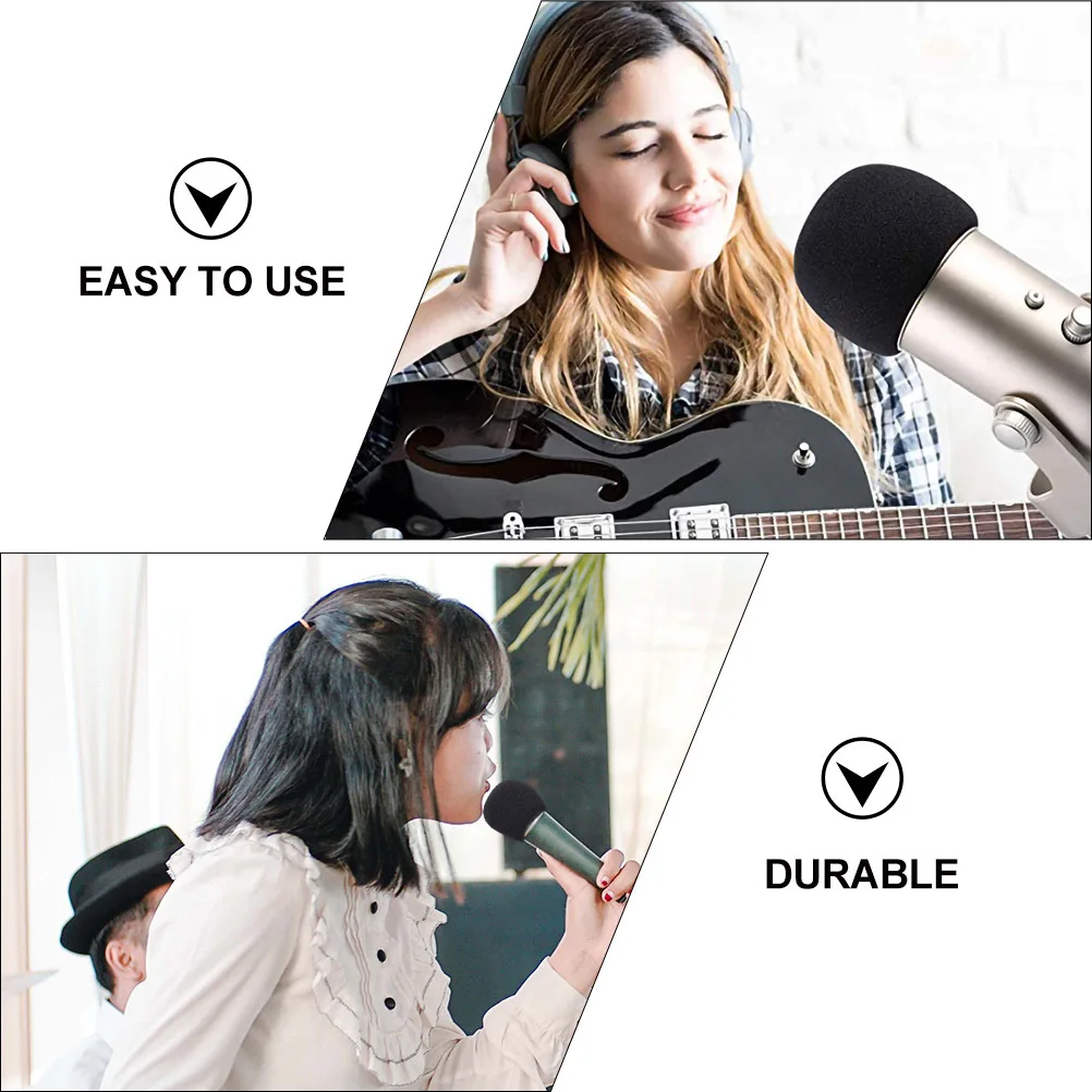 

Mic Cover Compatible for Blue Pro Microphone High Density Sponge Noise Reduction Windshield Dust Protector Microphone Accessory