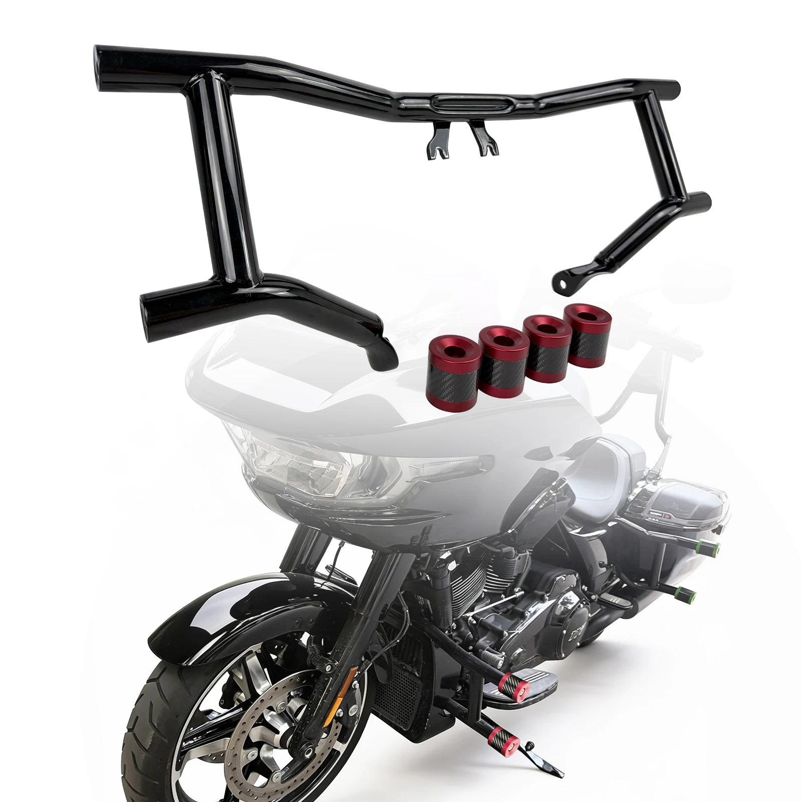 GZICMA Engine Guard Crash Bar Fits for Harley Touring 2014-2026 Models