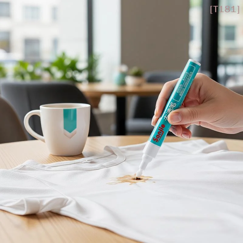 [E] 1-3pc Clothing Stain Removal Pen Magic Washing-free Clothes Cleaning Pen For Removing Oil Wine Coffee Tea Stains On T-Shirt