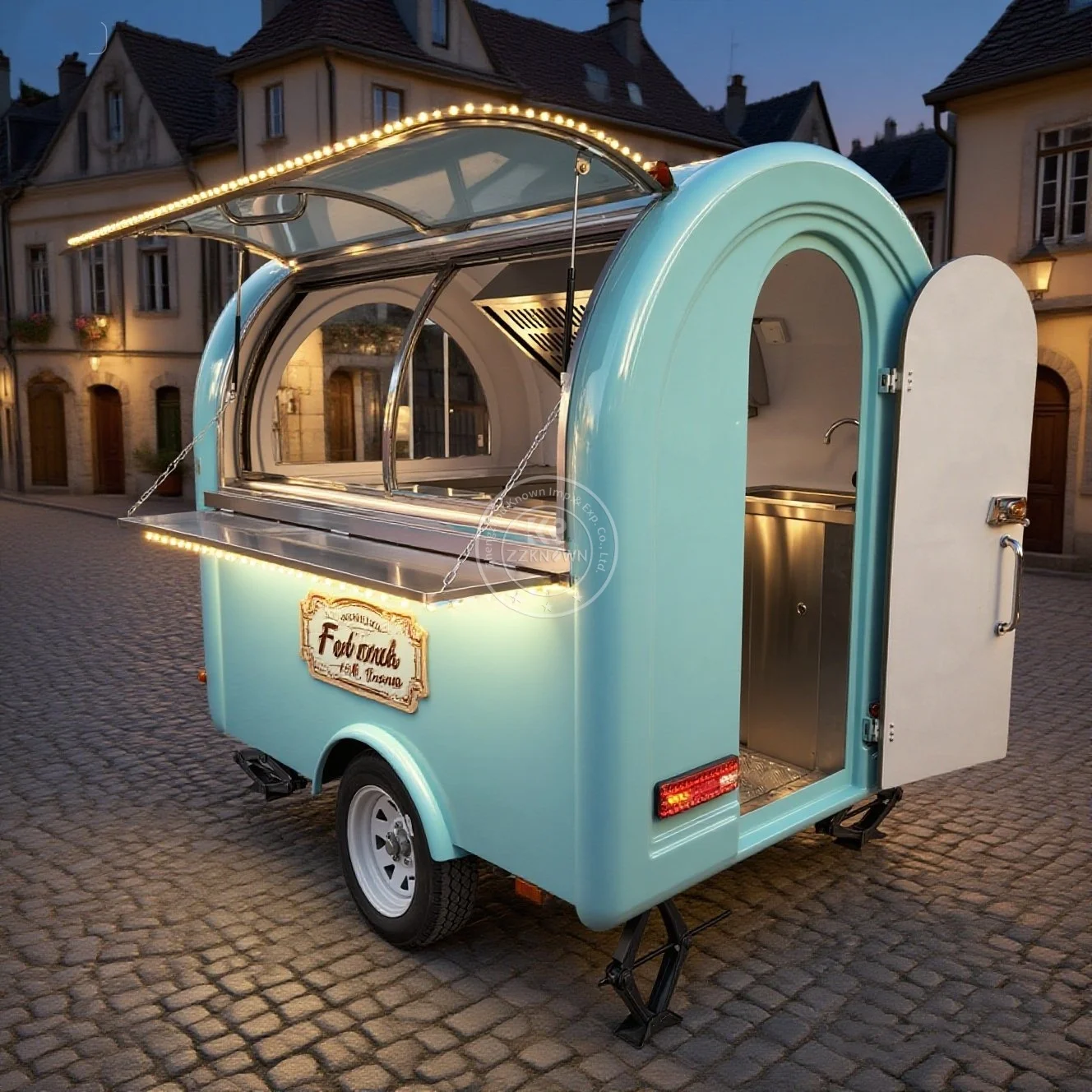

Fully Equipped Food Trailer Mobile Catering Food Truck Fast Food Trailer with Full Kitchen for Small Business
