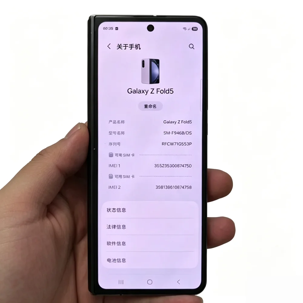 For Samsung Z Fold5 External Screen F946B F946U Original LCD Display Touch Screen Digitizer Assembly  for Z Fold 5 Small Outer