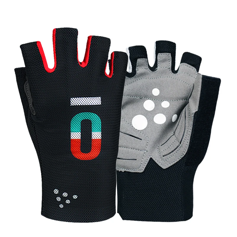 New Half Finger Cycling Gloves  Men Women  Black White Sports TT Time Trial Bike  Gloves Guantes Ciclismo