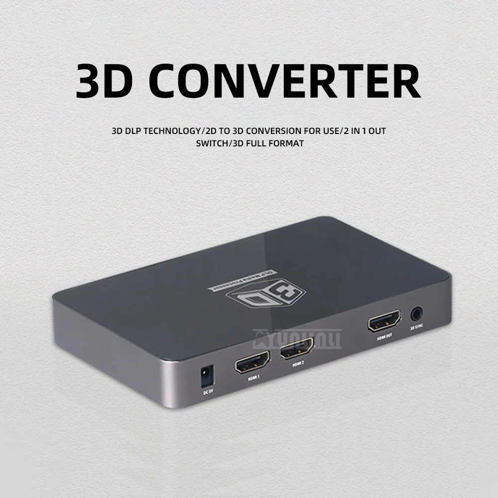 2D to 3D Video Converter, Side-by-Side Format Converter, DLP Projector Frame Doubler
