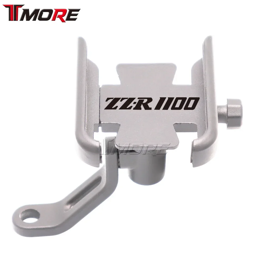 For Kawasaki ZZR1100 ZZR 1100 Motorcycle Accessories Handlebar Rearview Mobile Phone Holder GPS Stand Bracket