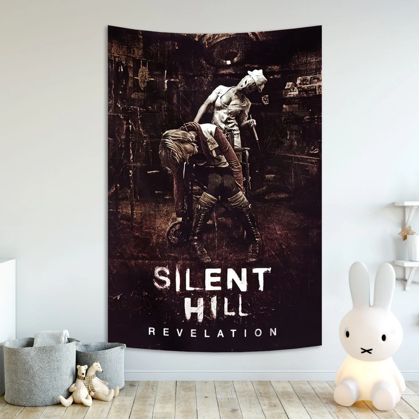 

Silent Hill Classic Horror Movie Wall Art tapestry Hotel Bar Cafe For Living Room Decoration