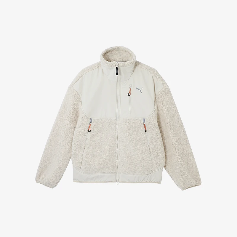 

Puma натуральная осенне-зимняя унисекс теплая куртка из искусственной овчины с воротником-стойкой 629733-87