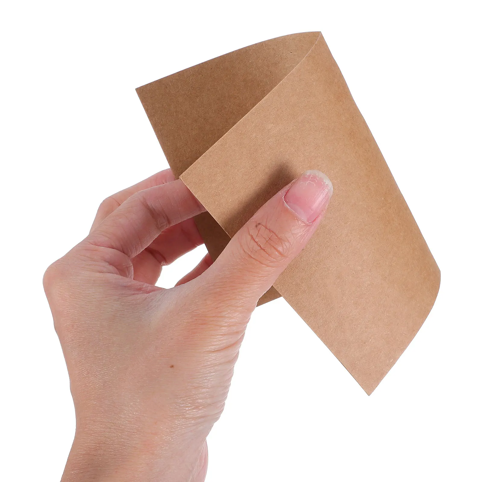 

100pcs Creative Greeting Message Kraft Handmade Memo Cards DIY Blank Greeting Graffiti Postcard Handwritten Message Cards (Brown