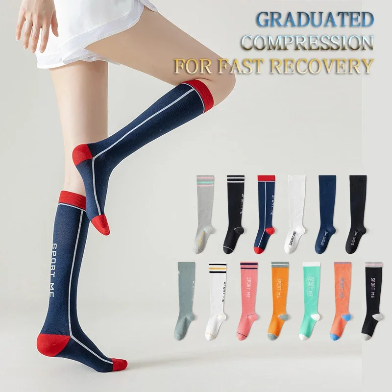 1Pair Compression Socks Women Circulation 15-20 Mmhg Knee High Pregnant Pregnancy Maternity Medical Sports Fit Support