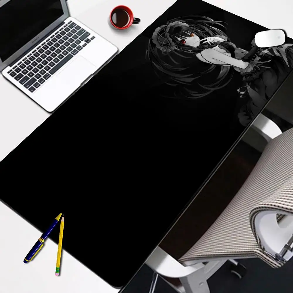 

Большой коврик для мыши Tokisaki Kurumi, настольный коврик для ноутбуков, игровые аксессуары, клавиатура Date A Live, настольный ПК, геймер, аниме, резиновый коврик для мыши