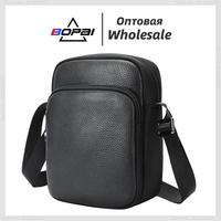 BOPAI Men Fashion Casual Shoulder Bag high-Quality Genuine Leather Crossbody Bags Ultralight Travel Bag Portable chest bag