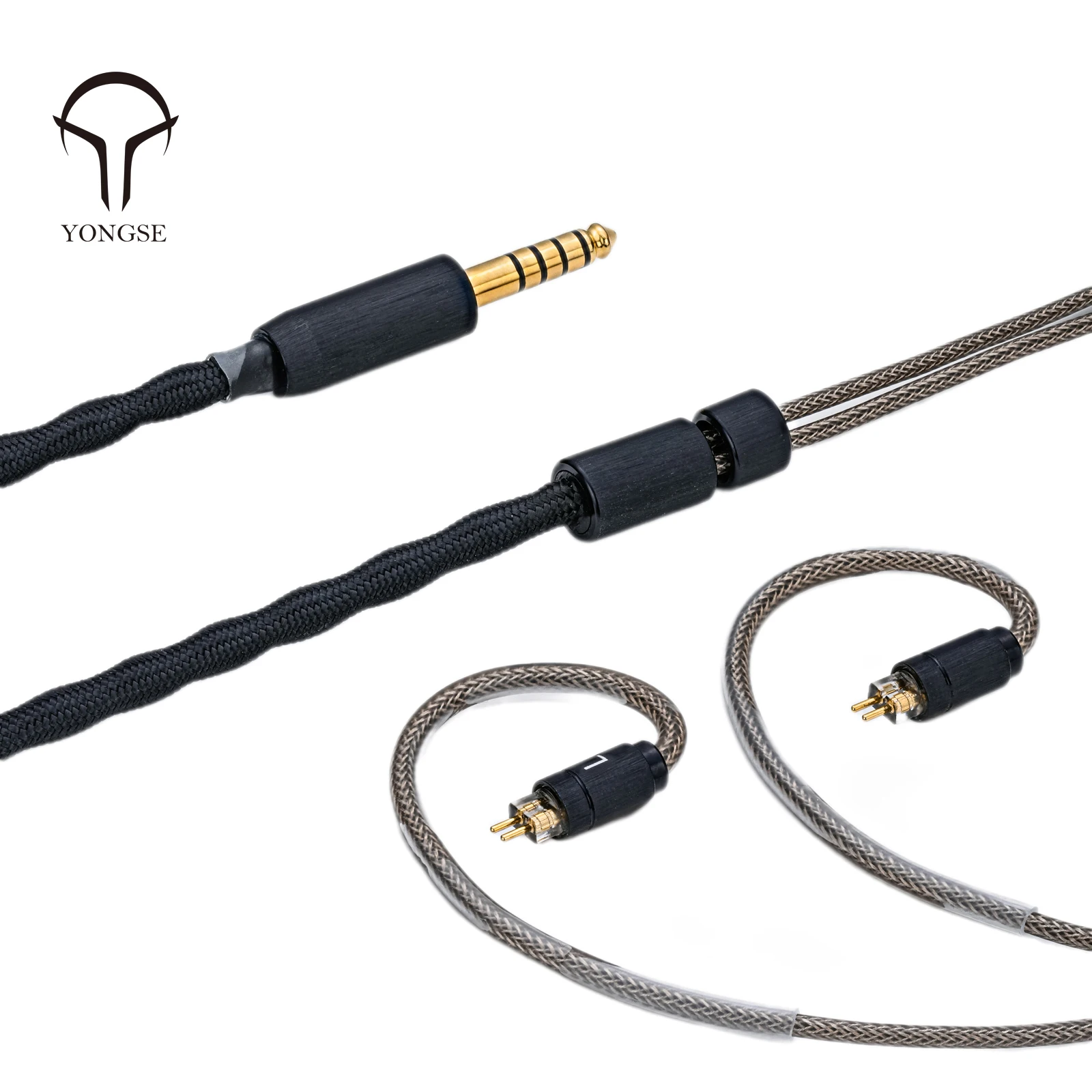 Yongse BlackSea Litz Coaxial Structure Single Crystal Copper And Silver-plated Single Crystal Copper ＆ Graphene Earphone Cable