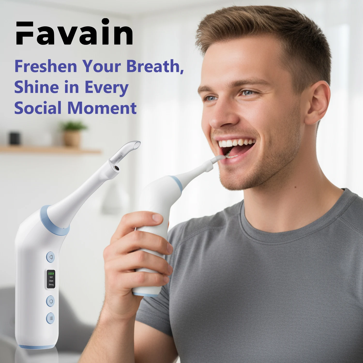 Tonsil Stone Remover with HD Camera LED Light 3 Suction Levels Rechargeable IPX6 Waterproof Oral Care Kit