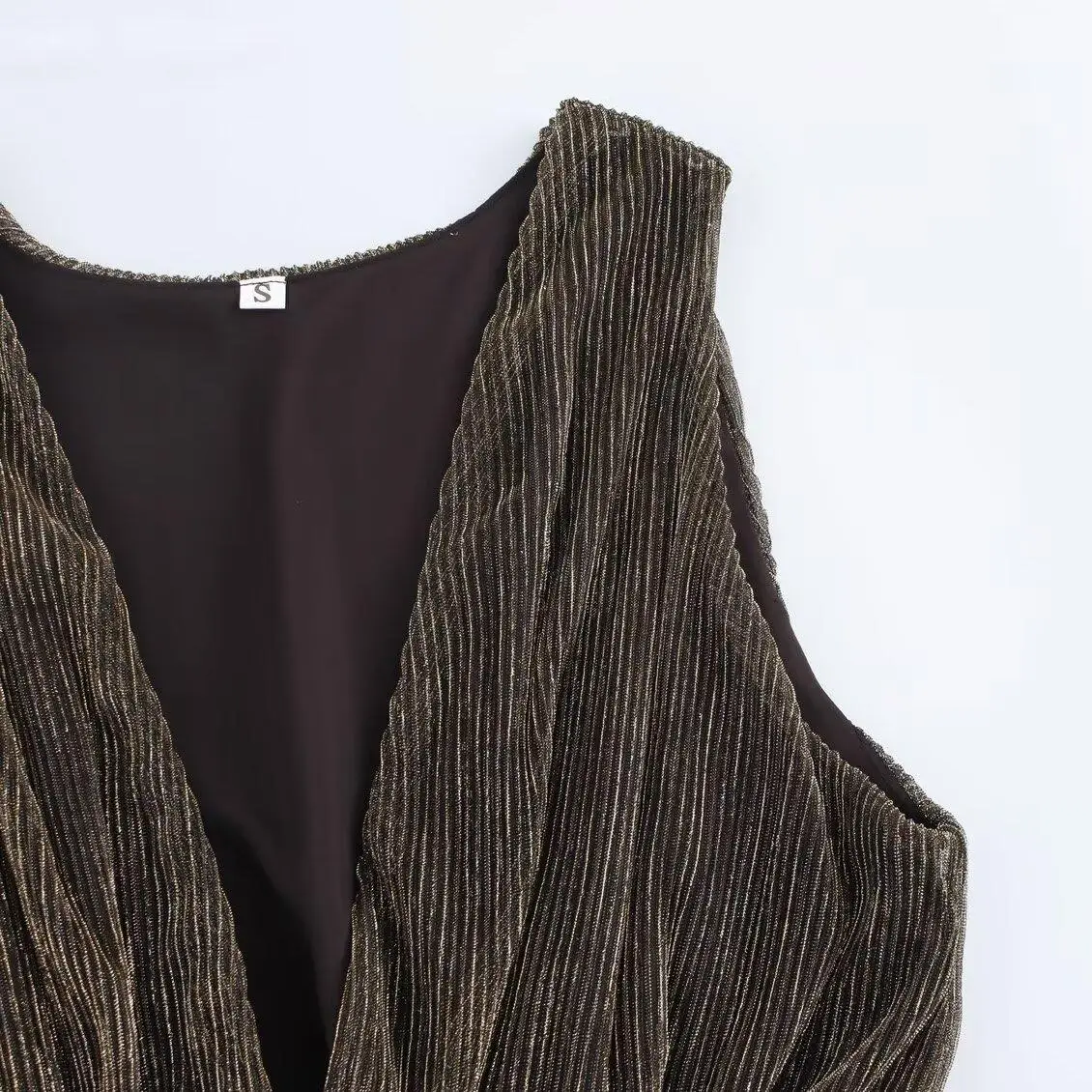 JNLEAOG 가을 신상 여성 딥 V넥 슬림 롱 드레스 허리 조임 프린트 엘레강스 캐주얼웨어 폴리에스터...