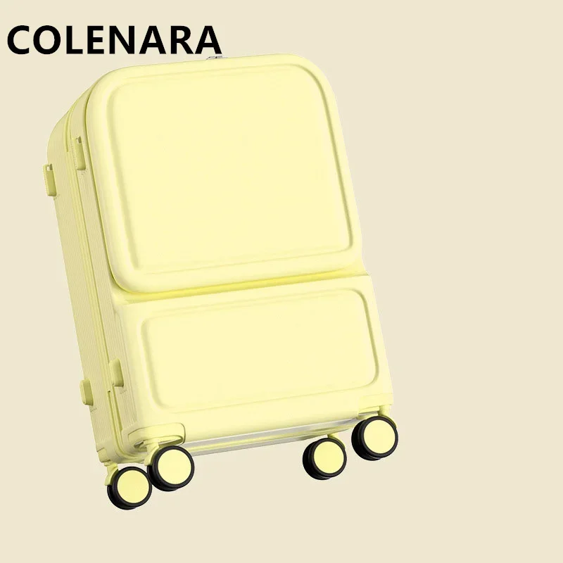 COLENARA 20" Bagage Reistas Multifunctionele Trolley Case Vooropening Laptop 22"24"26Inch Boarding Box Rolling Koffer