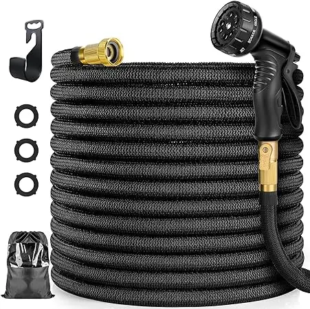 

3 layer natural latex expandable garden hose high quality magic garden hose expandable 50FT