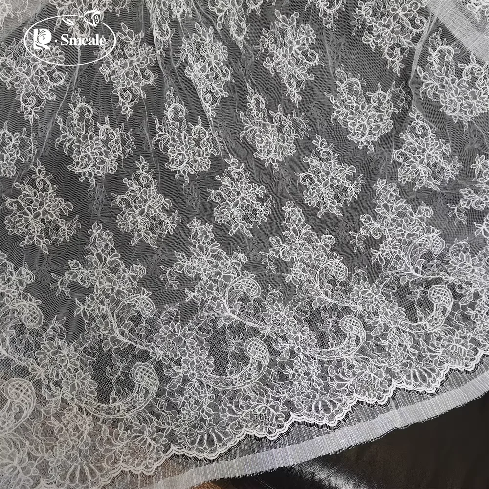 300X145CM.Eyelash Lace Trimmin - огляд і ціна Embroidery Veil