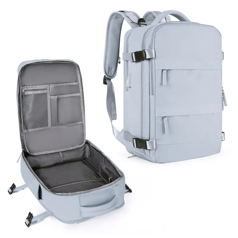 Sac à dos de voyage avec grande capacité, sac à bagages multifonctionnel pour les voyages d'affaires de courte distance, sac d'ordinateur avec USB, nouveau, 2024