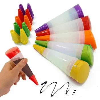 Silicone Food Writing Pen Chocolate Decorating Tools Cake Mold Cream Cup Cookie Icing…