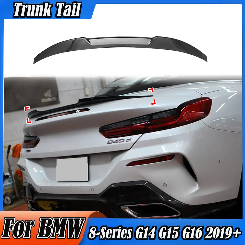 

For BMW 8-Series G14 G15 G16 2019 2020 2021 2022 PSM Style Tail Wing Car Rear Trunk Roof Wing Spoiler Splitter Body Trim Kits