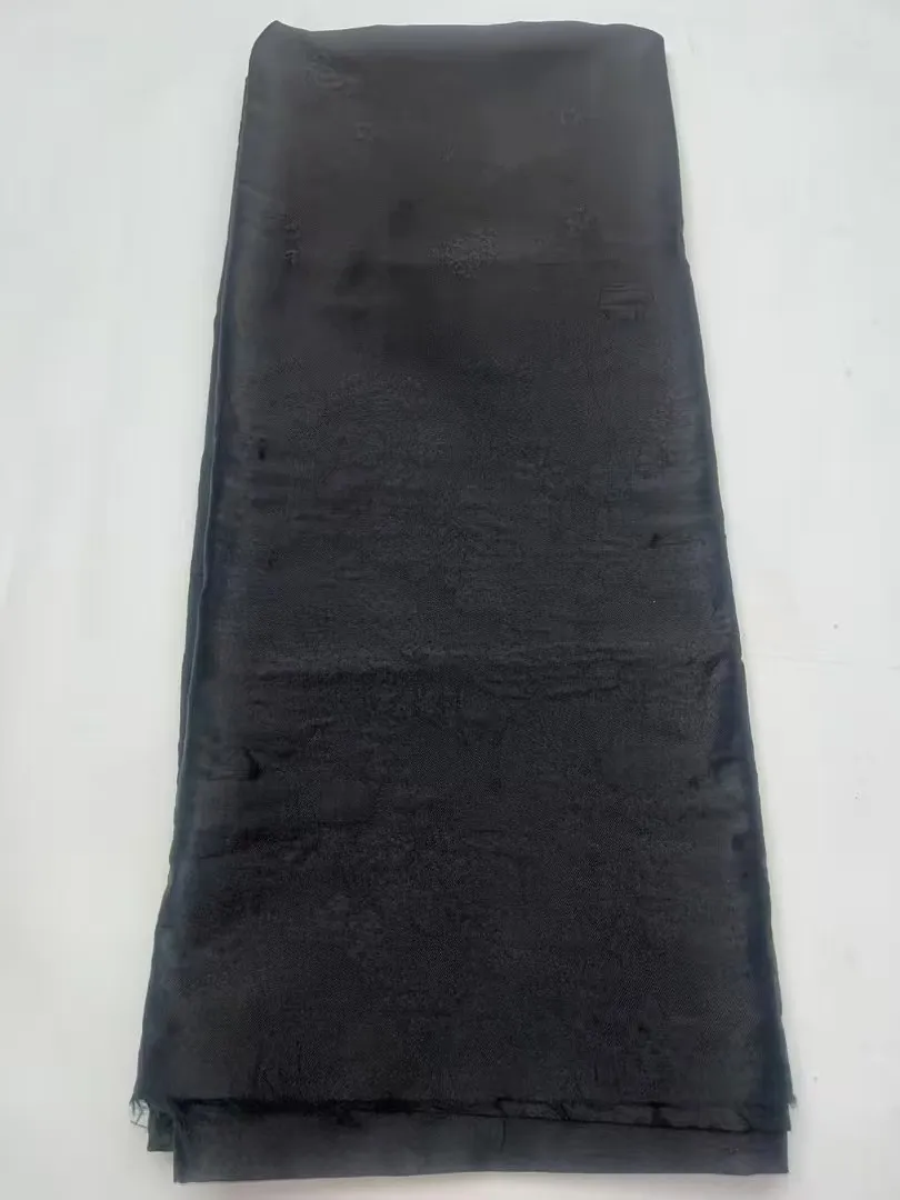 New Design Nigerian Organza Lace Fabrics 2025 African Brocade Jacquard Organza Lace Fabric High Quality French Tulle Lace Dress
