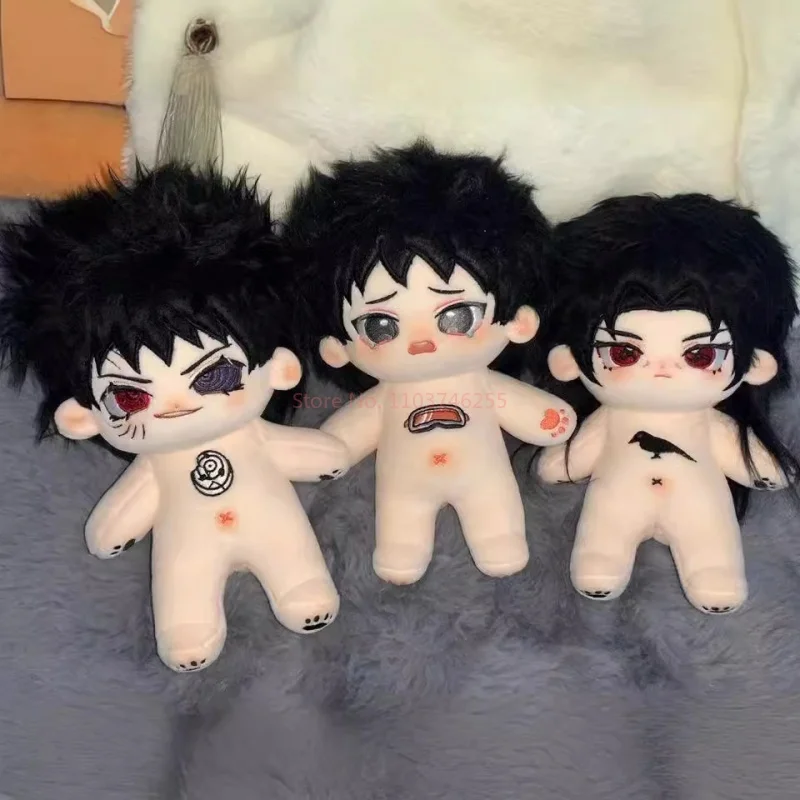 Hot 20cm Anime Naruto Hataki Kakashi Cotton Plush Dolls Dress-Up Puppet Kawaii Uchiha Sasuke Cotton Dolls Kids Cute Toys Gifts